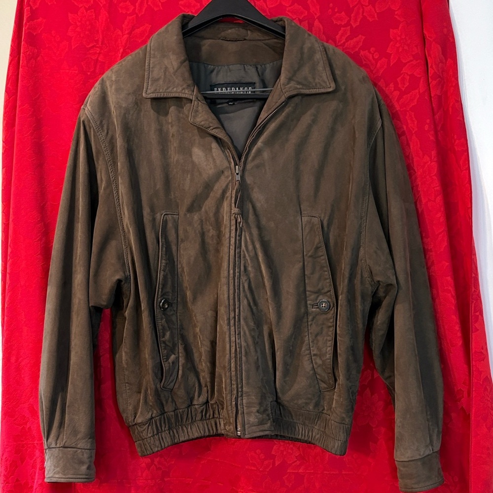 Classic Brown Bomber Jacket